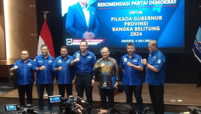 Erzaldi Rosman Resmi Terima Rekomendasi dari Demokrat untuk Maju Pilgub Babel