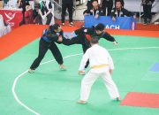 Mahpud Effendi Atlet Silat Babel Menang TKO Atas Atlet Kalteng di PON XXI Aceh-Sumut