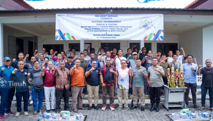 Jalin Sinergi dan Kolaborasi, Divisi Engineering & Mine Support PT Timah Gelar Invitasi Tournament Gaple dan Catur antar Instansi