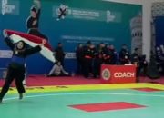Raih Medali Emas, Pesilat Atika Putriani Harumkan Bangka Belitung di Event Internasional  di Uzbekistan