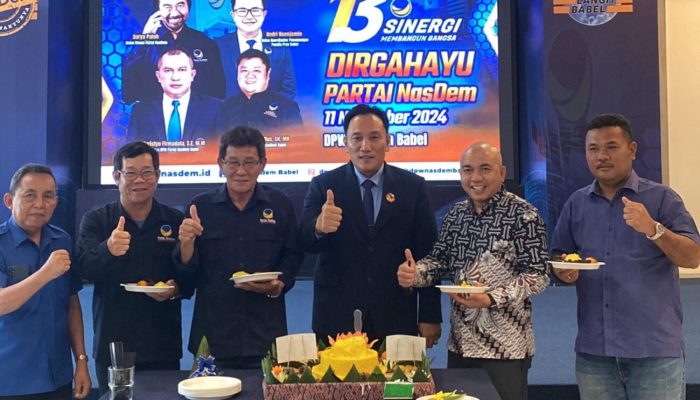 HUT ke 13, NasDem Babel Gelar Acara Sederhana dengan Semangat “Sinergi Membangun Bangsa”