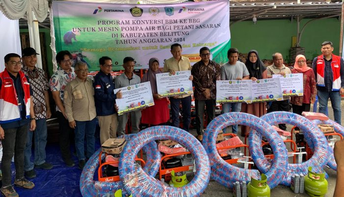 Pertamina Dukung Program Konversi BBM ke BBG untuk Petani Sasaran di Kabupaten Belitung