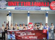 Sinergi Bersama Satlantas Polres Belitung, Honda Babel Bagikan Helm Gratis saat Operasi Keselamatan Menumbing 2025