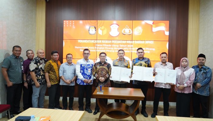 Pemkot Pangkalpinang Teken NPHD, Anggarkan Rp24,8 Miliar untuk Pilkada Ulang 2025