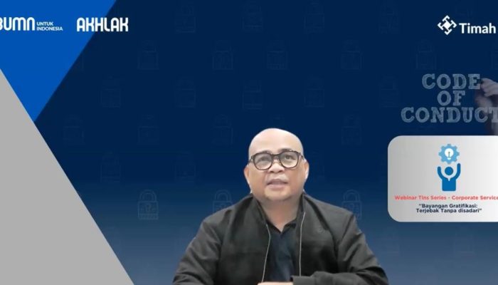 Bangun Budaya Integritas di Perusahaan, PT Timah Gelar Webinar Bayangan Gratifikasi: Terjebak Tanpa Disadari