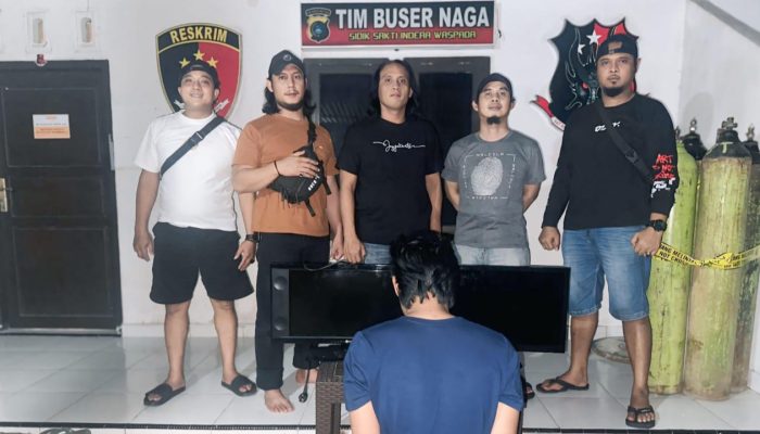 Gasak TV dan Pajangan Samurai di Perumahan Tanjung Bunga, Ipan Dibekuk Tim Naga Polresta Pangkalpinang