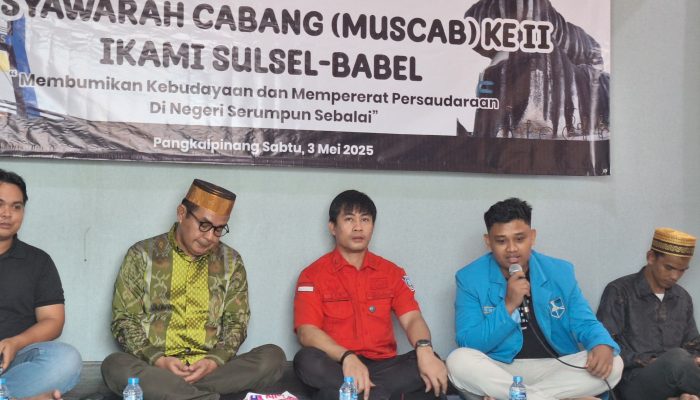 Ketua KKSS Babel Resmi Membuka Muscab II IKAMI Sulsel Cabang Babel
