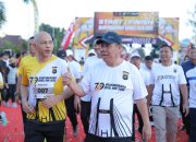 Gubernur Hidayat Arsani Lepas Ribuan Peserta Bhayangkara Babel Run 2025