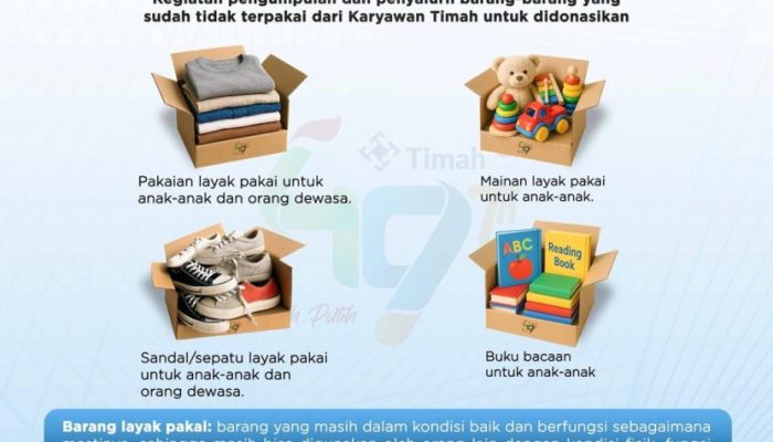 Rayakan HUT ke-49 Perusahaan, Karyawan PT Timah Terlibat Dalam Aksi Decluttering Berbagi Untuk Sesama