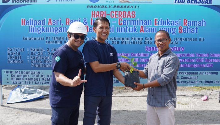 Dukung Ketahanan Pangan, PT Timah Bersama Kelompok Tani Nangnung Mulai Tanam Sayur dan Buah-buahan