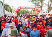 Semarak Pekan Sehat HUT ke-49 PT Timah di Belitung Timur, Ribuan Warga Ramaikan Jalan Sehat Untuk Merah Putih