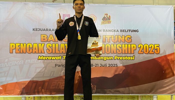 Ardiansyah, Mahasiswa PGSD Raih Juara 1 Pencak Silat 2025 se-Babel