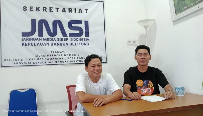 Bekerjasama dengan Lembaga Uji Pikiran Rakyat, September Mendatang JMSI Babel Gelar Uji Kompetensi Wartawan