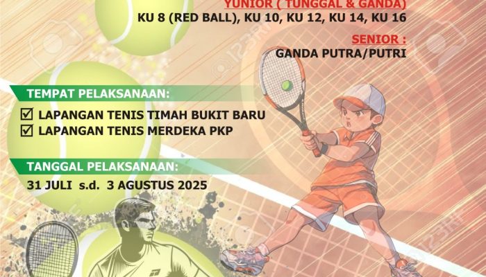 Resmi Dibuka Besok Pagi, Kejurprov Tenis Pengprov PELTI Babel Diikuti 177 Atlet