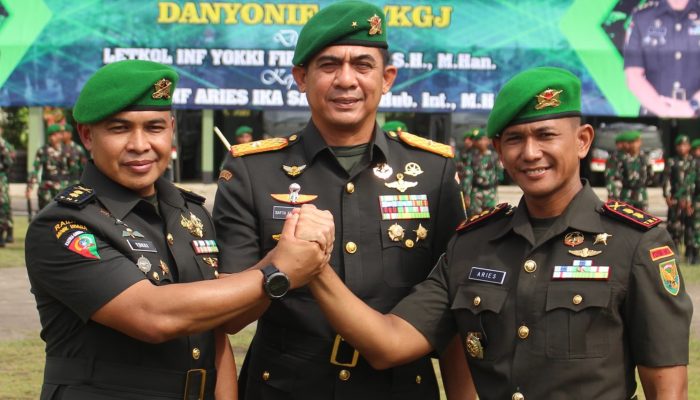 Danrem 045/Gaya Pimpin Serah Terima Jabatan Komandan Batalyon Infanteri 147/KGJ