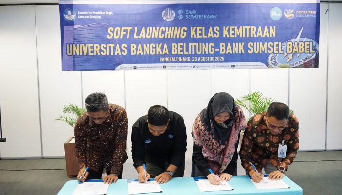 UBB dan Bank Sumsel Babel Resmikan Kelas Kemitraan, Teken MoU dan PKS