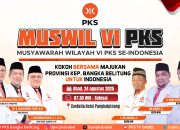 PKS Bangka Belitung Gelar Musyawarah Wilayah VI Pangkalpinang, 24 Agustus 2024