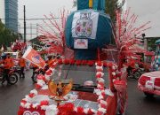 TABUNG GAS, Taman Bunga Gerakan Anti Sampah Ikuti Pawai Kendaraan Hias HUT RI