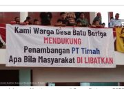 Warga Batu Beriga Pro Tambang Dukung Penambangan PT Timah, Asalkan Melibatkan Masyarakat Setempat
