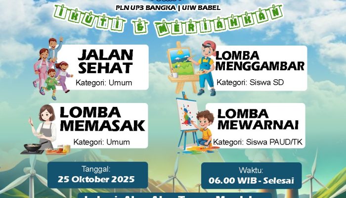 PLN Babel Ajak Masyarakat Meriahkan Hari Listrik Nasional ke-80 Lewat “Semarak Babel Benderang 2025”