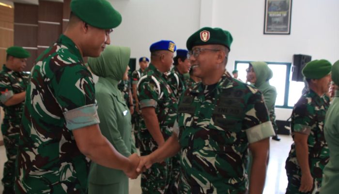 24 Prajurit Korem 045/Gaya Ikuti Korp Rapor Kenaikan Pangkat