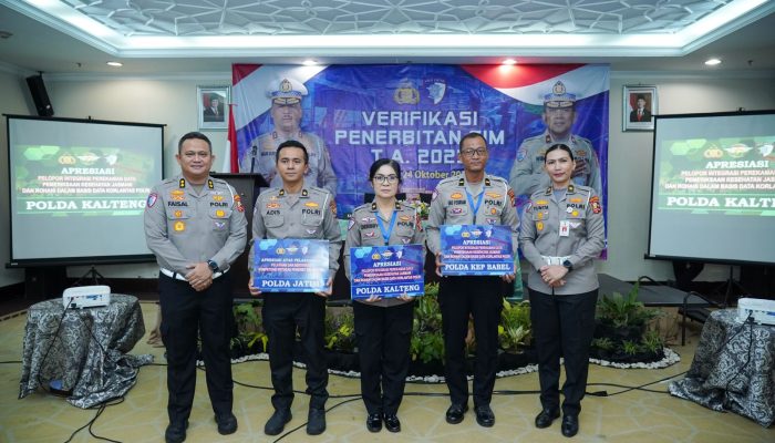 Polda Babel Raih Apresiasi Integritas Pelaporan Data Pemeriksaan Kesehatan Jasmani dan Rohani Tahun 2025