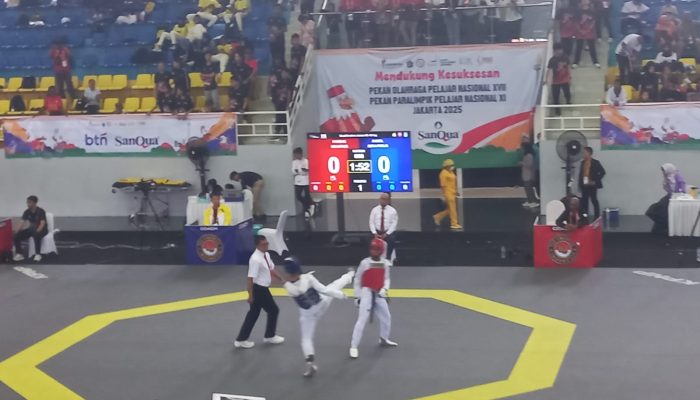 Keyzo Fachero Persembahkan Medali Perunggu Kedua untuk Babel di Cabor Taekwondo POPNAS XVII