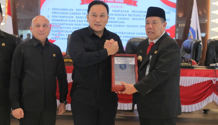 DPRD Babel Gelar Sidang Paripurna Penyampaian Ranperda Inisiatif DPRD 