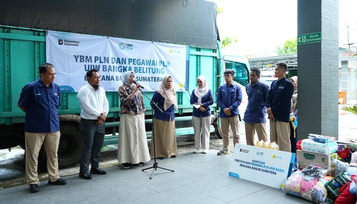 Dua Hari Perjalanan, Bantuan PLN UIW Babel Tiba di Posko Bencana PLN UID Sumbar untuk Korban Banjir Bandang