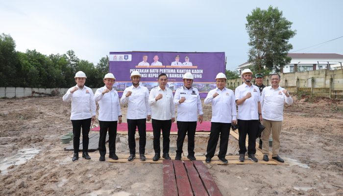 Peletakkan Batu Pertama Pembangunan Kantor Kadin Babel, Anindya Novyan Bakrie Berharap Jadi Simbol Kerja Sama Pemerintah dan Dunia Usaha