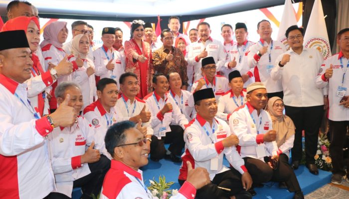 Gubernur Babel Hidayat Arsani Hadiri Rapimnas dan Pengukuhan DPP ABPEDNAS 2025–2031