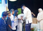 Senyum Nazwa di Safari Ramadan, PT TIMAH Berbagi Kebahagiaan Bersama Anak Yatim dan Piatu di Kabupaten Bangka
