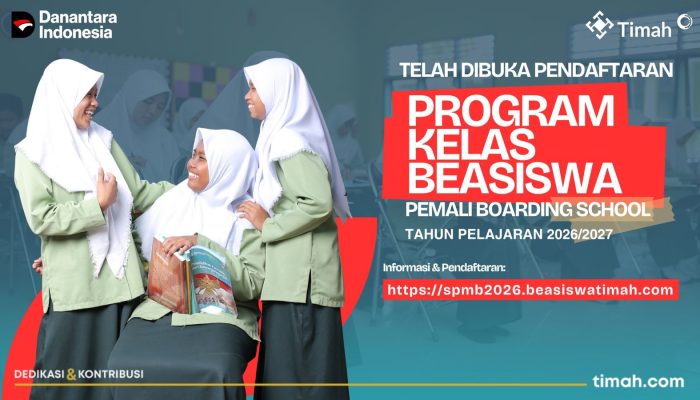 Pendaftraan Kelas Beasiswa PT TIMAH Tahun Ajaran 2026/2027 Resmi, Calon Siswa Perlu Persiapkan Hal Ini