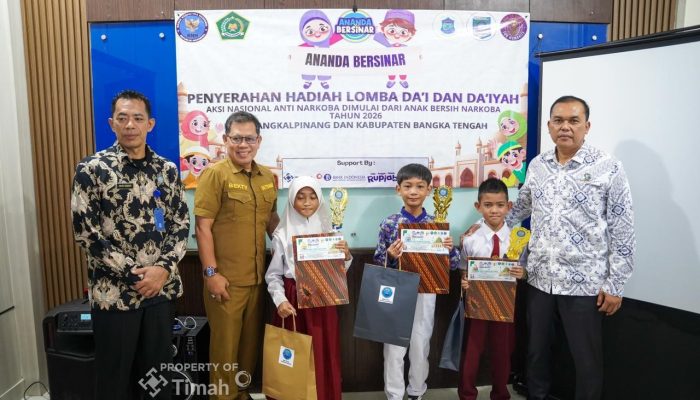 Kolaborasi dengan BNN Kota Pangkalpinang, PT TIMAH Dukung Program Ananda Bersinar Tanamkan Edukasi Anti Narkoba Sejak Dini