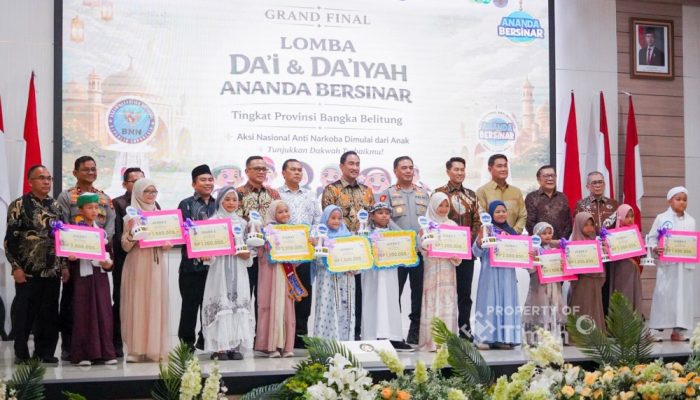 Sinergi Cegah Narkoba, PT TIMAH Edukasi Anti Narkoba Lewat Lomba Da’i dan Da’iyah Ananda Bersinar