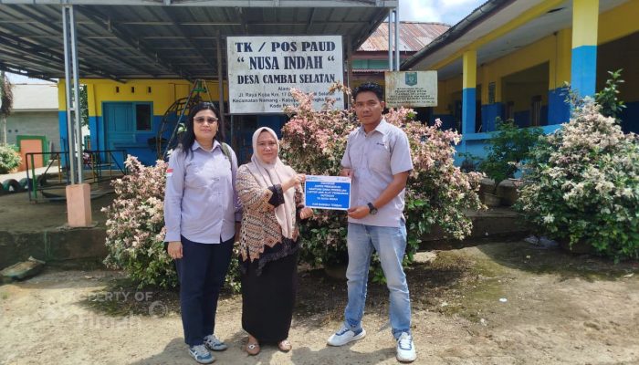 Dukung Pendidikan Anak Usia Dini, PT TIMAH Serahkan Bantuan untuk TK/Pos Paud Nusa Indah di Bangka Tengah
