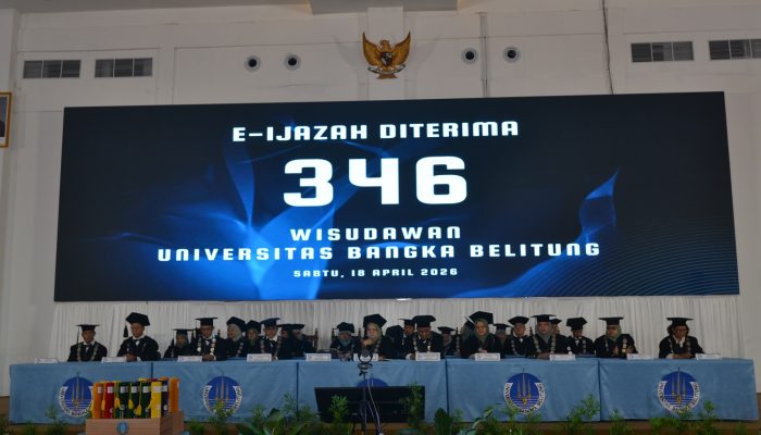 UBB Wisuda 346 Mahasiswa, Tegaskan Komitmen Cetak Lulusan Berdaya Saing