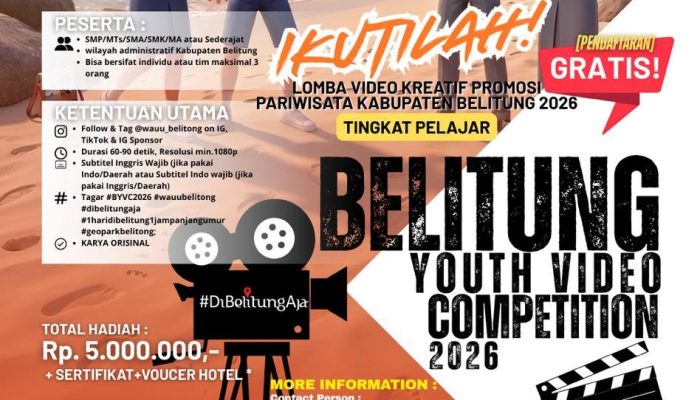 Lewat Belitung Youth Competition 2026, PT TIMAH Ajak Pelajar Promosikan Pesona Pulau Belitung