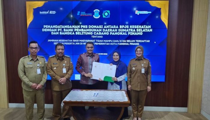 CSR Bank Sumsel Babel Tak Sekadar Donasi, Wali Kota Pangkalpinang Bidik 30 Ribu Warga Terlindungi BPJS