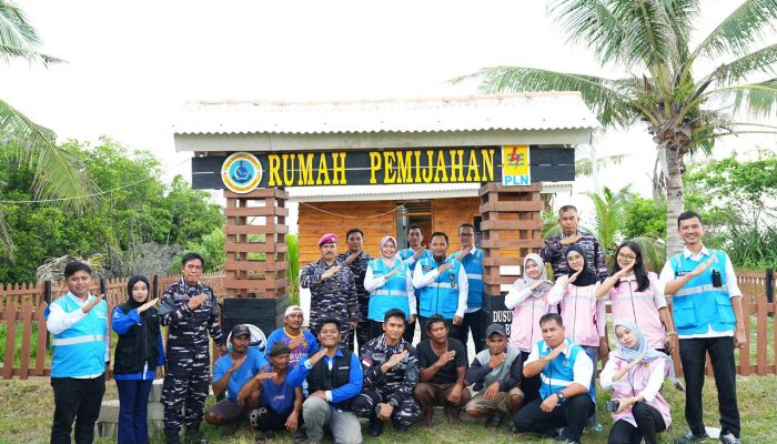 Perkuat Bintahwilmar, PLN dan Lanal Babel Bangun Ekosistem “Rumpon Hybrid” di Pesisir Belinyu