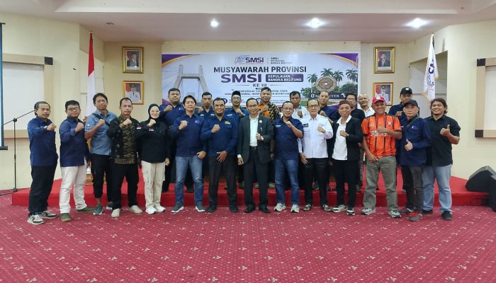 Musprov III Sukses Digelar, Bardian Zakaria Terpilih Jadi Ketua SMSI Babel Periode 2026-2030