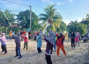 Tetap Bugar di Usia Senja, Lansia di Mentok Antusias Ikuti Senam Sehat Bersama PT TIMAH