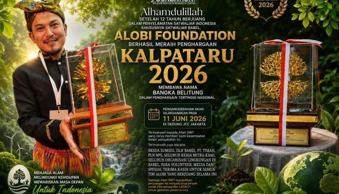 YAYASAN ALOBI RAIH PENGHARGAAN KALPATARU ADYA KATEGORI PENYELAMAT LINGKUNGAN TAHUN 2026