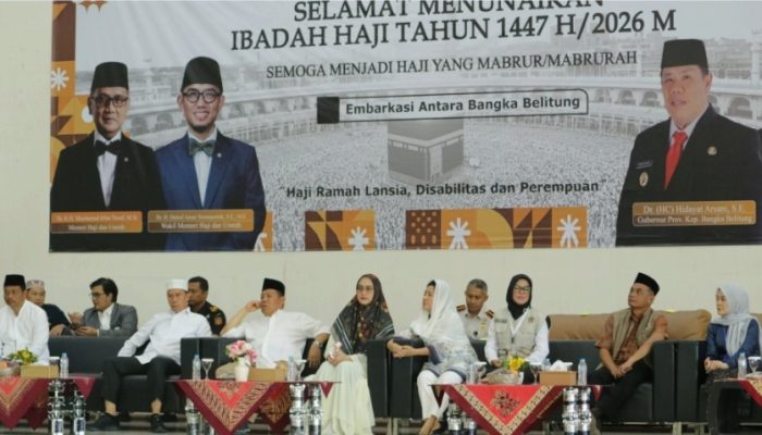 Kanwil Ditjenim Kepulauan Bangka Belitung Kawal Pelepasan dan Keberangkatan Jemaah Haji 2026