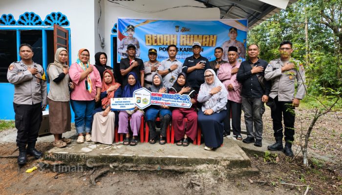 Hadiah untuk Nelayan di Kundur Barat, PT TIMAH dan Polres Karimun Wujudkan Rumah Layak Huni bagi Irwan