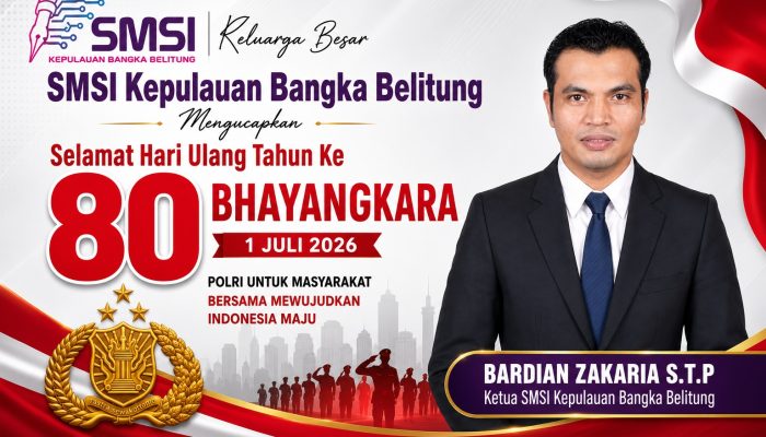 Ketua SMSI Babel: HUT ke-80 Bhayangkara Momentum Perkuat Sinergi Polri dan Media Siber