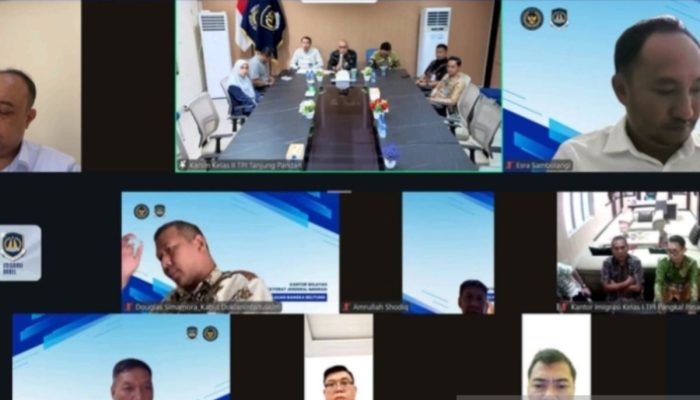 Kanwil Ditjenim Babel laksanakan rapat monitoring dan evaluasi bersama UPT secara virtual