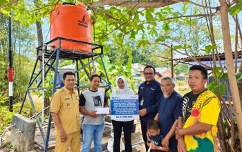 Sumur Bor Kembali Berfungsi, PT TIMAH Bantu Penuhi Kebutuhan Air Bersih Warga Desa Lalang Belitung Timur